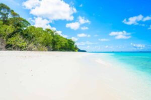 white sand beach