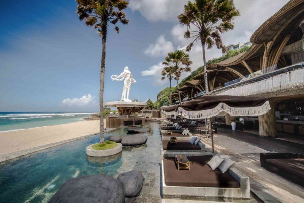 luxury beach club tropical temptation