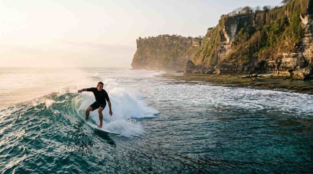 surfing uluwatu