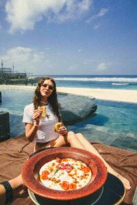 breakfast in melasti beach
